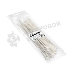 Стяжка (хомут) нейлоновая ExeGate CV66-300x4.8W (нейлон 6.6, 300x4.8 мм, неоткрывающаяся, halogen free, -40°C - +85°C, белая, 100 шт)