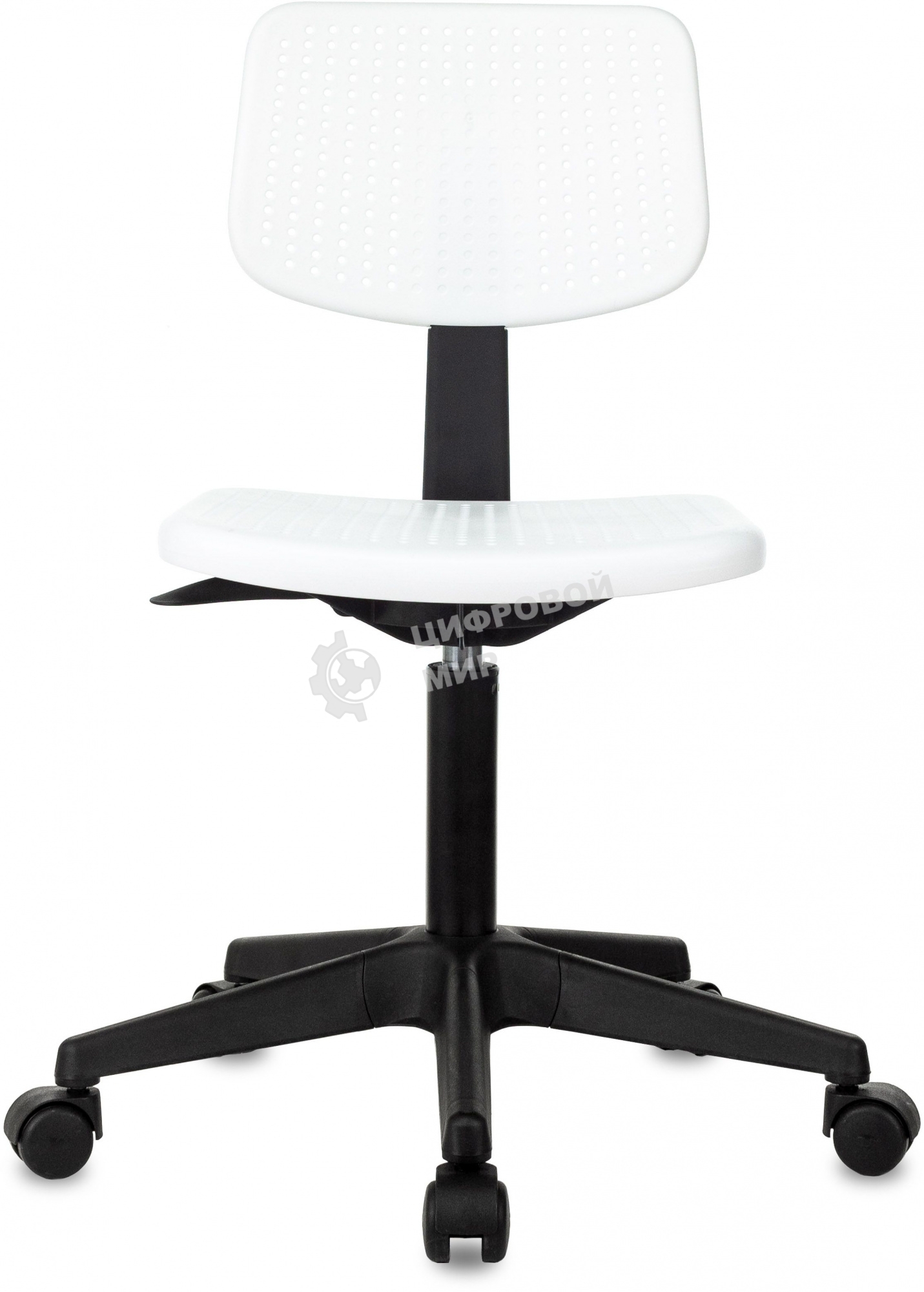 Кресло детское Бюрократ CH 200 белый пластик крестов. пластик