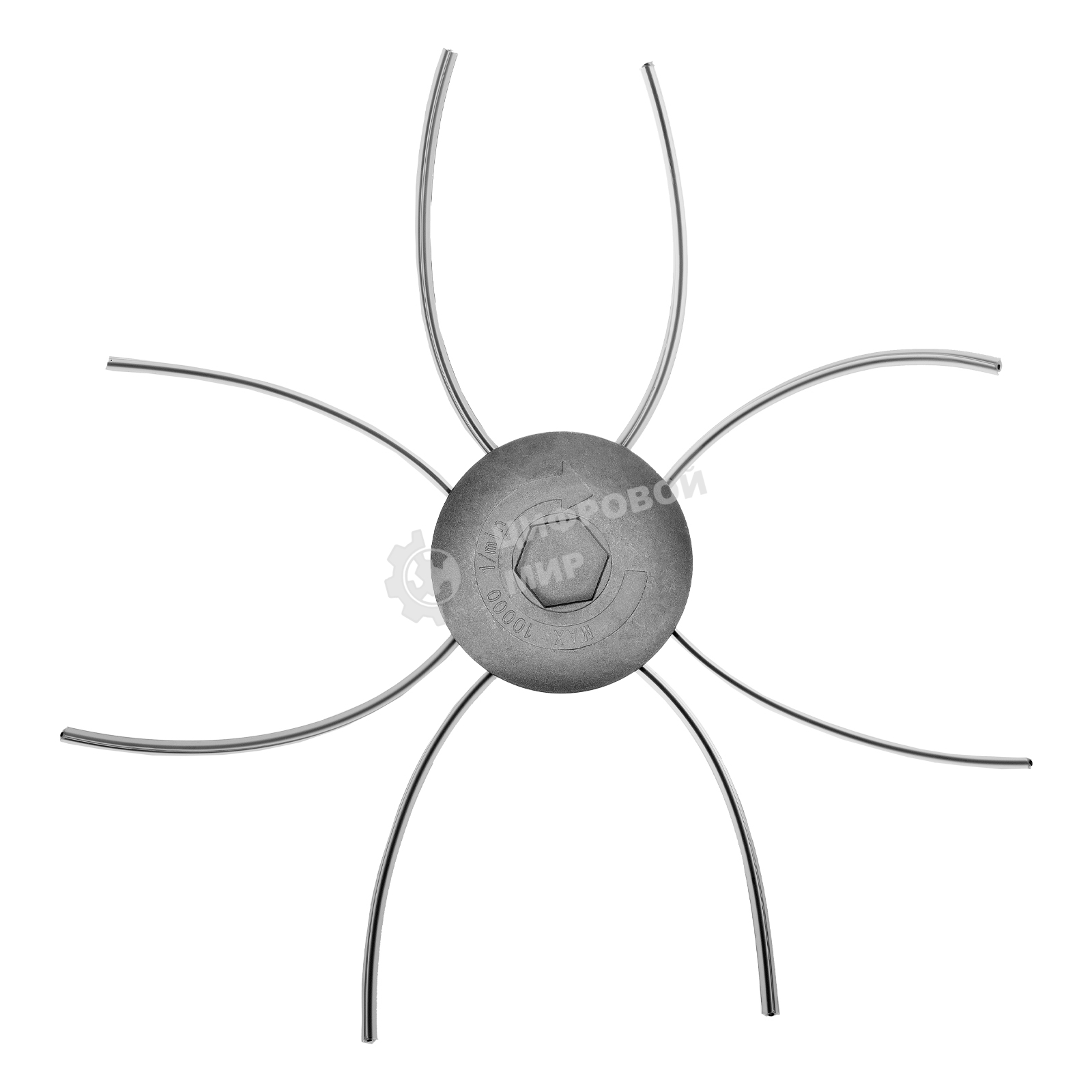 Головка триммерная Denzel универсальная алюминиевый корпус, леска до 4 мм D 96358