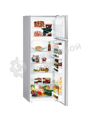 Холодильник Liebherr CTel 2931-26 001 серебристый двухкамерный 218/52л морозилка сверху