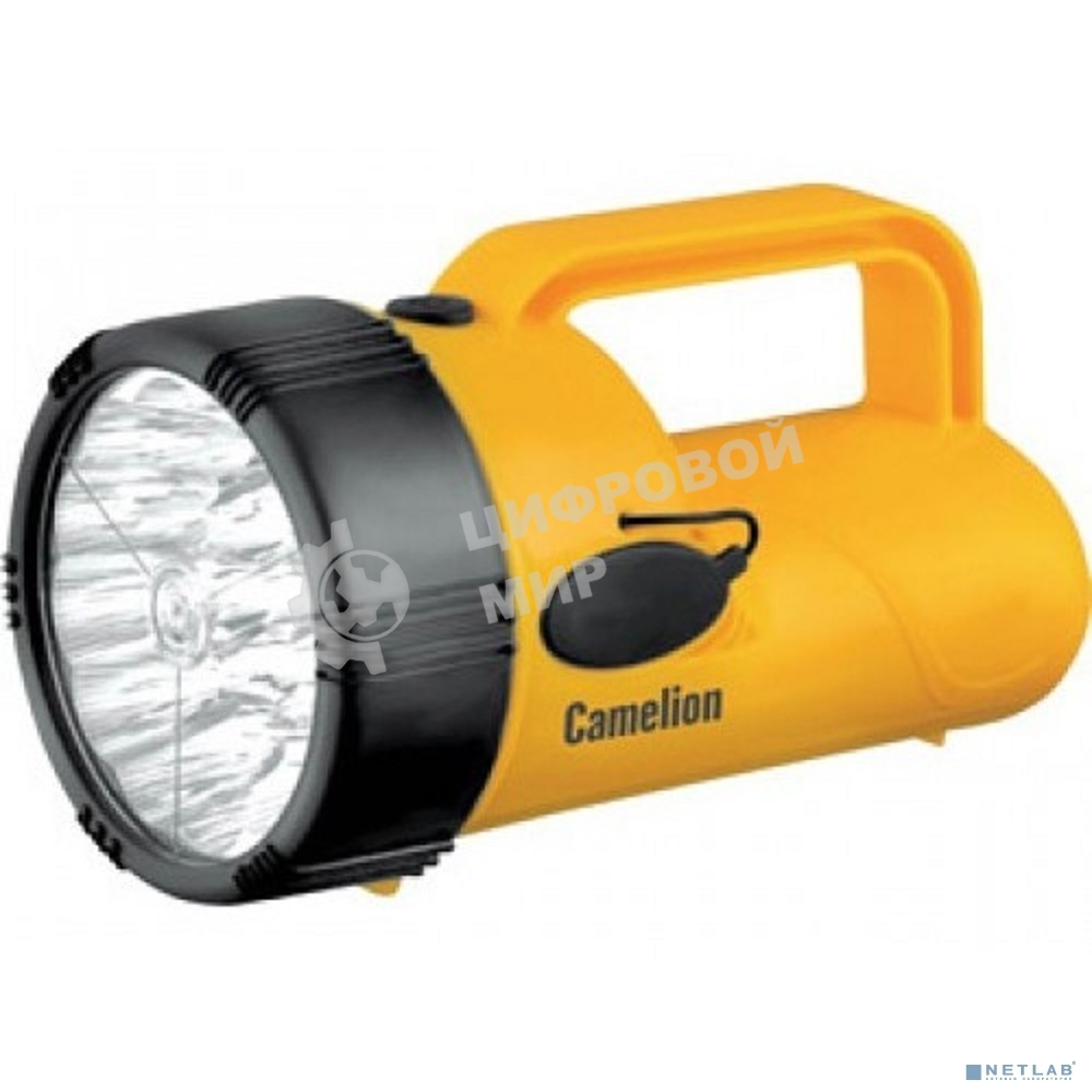 Фонарь Camelion LED29314 аккум. 220в желтый 19 led 4в 2.3а-ч пластик коробка