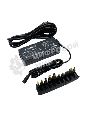 Блок питания универсальный автоматический Gembird для ноутбуков NPA-DC9 18,5В-20В, 90Вт, 10 штекеров