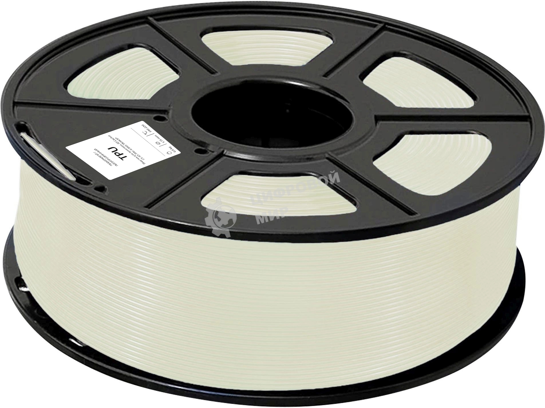 Пластик для принтера 3D Cactus CS-3D-TPU-0.8KG-TRANSP TPU d1.75мм 0.8кг 1цв.