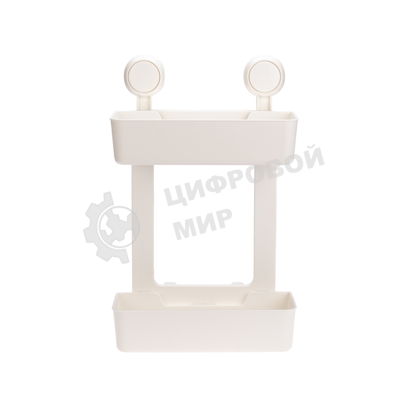 Полка двухъярусная настенная HALSA HLS-F-110W на вакуумной присоске