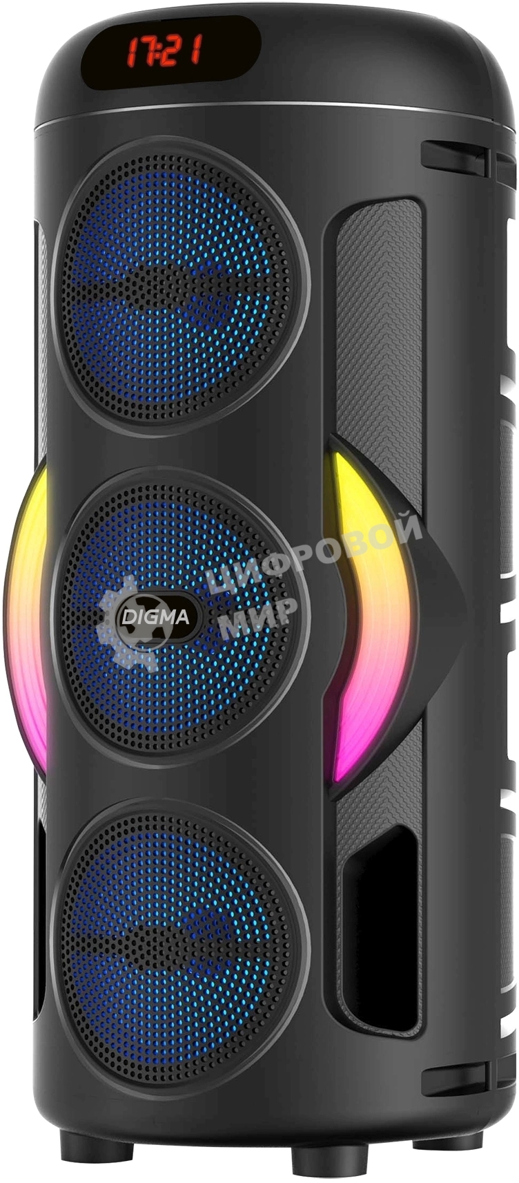 Минисистема Digma D-MC1721 черный 10Вт FM USB BT micro SD