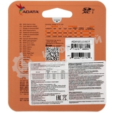 Флеш карта SD 512Gb ADATA SDXC Class 10 UHS-I U3 V30S 100/85 MB/s (ASDX512GUI3V30S-R)