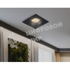 Светильник встраиваемый Ambrella light TN102729 BK черный GU5.3 92*92*23