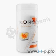 Чистящие средства Konoos KBF-100 Салфетки для ЖК-экранов в банке, 100 шт.