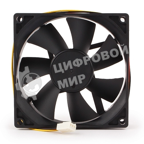 Вентилятор для корпуса Gembird черный, 90 мм, 2500 об/мин, 26 дБ, 3 pin