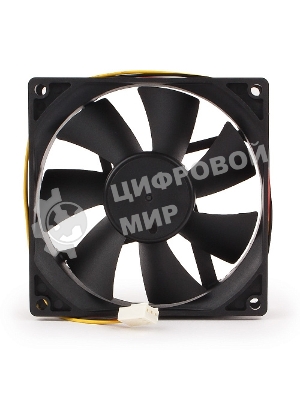 Вентилятор для корпуса Gembird черный, 90 мм, 2500 об/мин, 26 дБ, 3 pin