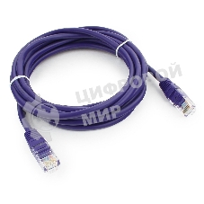 Патч-корд UTP Cablexpert cat.5e, 3м, литой, многожильный, фиолетовый