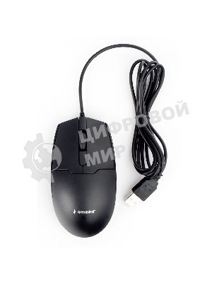 Мышь проводная Gembird MOP-425 черный, 1000 dpi, USB, кнопки - 3