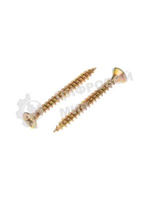 Саморез универсальный Kranz 4х35 желтый цинк, пакет (800 шт/уп)