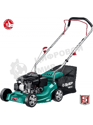 Газонокосилка Зубр 400 мм 2.5 л.с. бензиновая