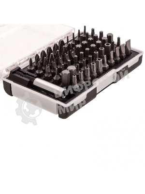 Набор бит Matrix с магнитным держателем, CrV, 61шт