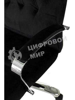 Кресло руководителя Бюрократ T-9928SL Fabric черный Italia Black, крестов. металл хром