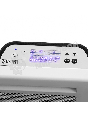 Конвектор электрический гибридный Denzel HybridX-2000 белый, 2000 Вт, 30 м2, термостат, дисплей