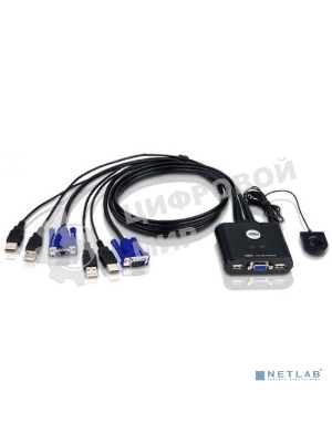 Переключатель ATEN 2-Port USB VGA Cable KVM Switch with Remote Port Selector