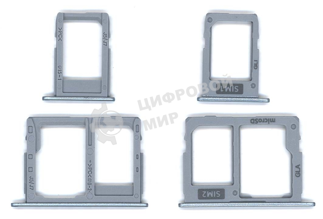 Лоток для SIM-карты Samsung Galaxy J7/J5 (J730F/J530F) синий