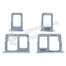 Лоток для SIM-карты Samsung Galaxy J7/J5 (J730F/J530F) синий