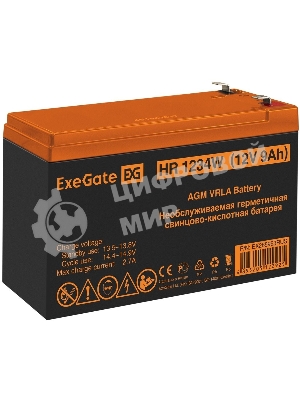 Батарея для ИБП ExeGate EX285953RUS HR1234W (12V 9Ah, клеммы F2)