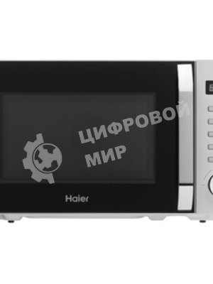 Микроволновая печь Haier HMB-DM208SA серебристый/черный, 20 л, 800 Вт, переключатели - кнопки, поворотный механизм