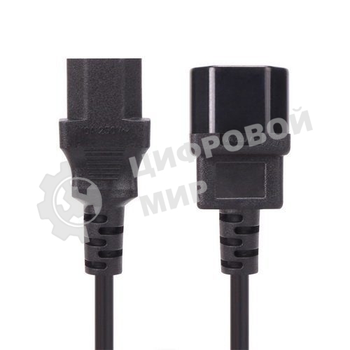 Кабель монитор - компьютер 220V (UPS -> устройство) VCOM VDE 3G*0.75мм (CE001-CU) 3 м