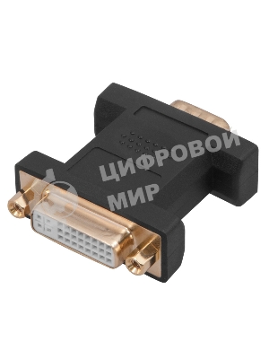Переходник Rexant шт.VGA - гн.DVI-I позолоченный GOLD