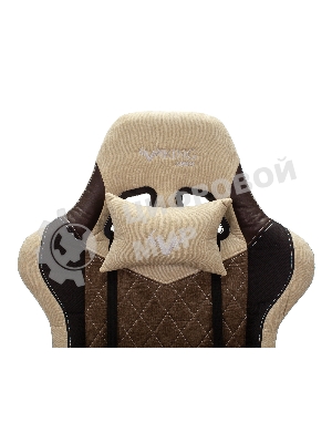 Кресло игровое Бюрократ VIKING 7 KNIGHT BR FABRIC коричневый текстиль/эко.кожа крестовина металл/пластик