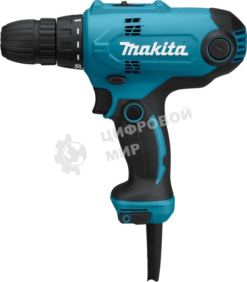 Дрель Makita DF0300 320Вт,БЗП-10мм,0-450\0-1500об\м,1.2кг,кор