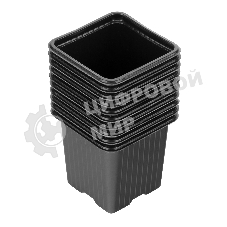 Горшочек для рассады, 70х70х65 мм, полистирол, 10 шт. Россия