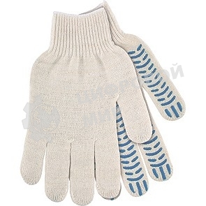 Перчатки трикотажные, ПВХ-покрытие 