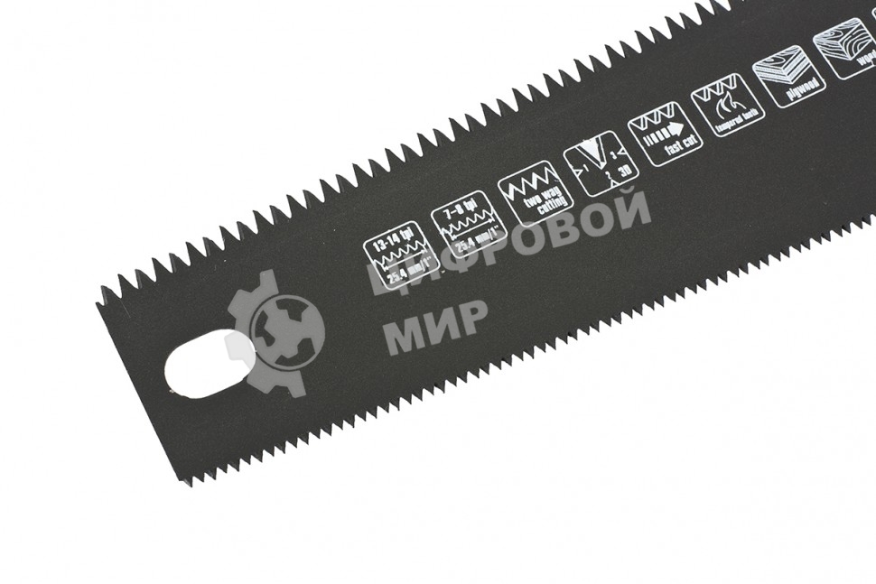 Ножовка по дереву Matrix UNIVERSAL,350 мм,зуб-3D/2D,закал. зуб,две рабочие кромки полотна13-14TPI
