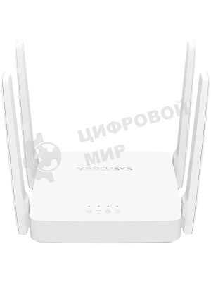 Роутер Mercusys MR20 AC750 Dual-Band Wi-Fi RouterSPEED: 300 Mbps at 2.4 GHz + 433 Mbps at 5 GHzSPEC: 2× Fixed External Antennas, 2× 10/100 Mbps LAN Ports, 1× 10/100 Mbps WAN PortFEATURE: Router/Access Point Mode Mode, WPS/Reset Button, IPTV, IPv6, Parental Controls