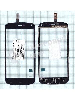 Сенсорное стекло (тачскрин) для Fly IQ4410 Quad Phoenix, черное