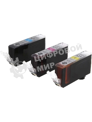 Картридж струйный Canon CLI-521 (2934B010) голубой/пурпурный/желтый набор карт. для Canon Pixma MP540/620/630/980