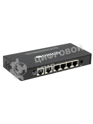 Коммутатор неуправляемый PoE ORIGO OS1206P/60W/A1A 4x100Base-TX PoE+, 2x100Base-TX, PoE-бюджет 60 Вт, корпус металл