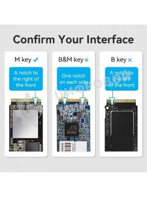 Корпус для SSD Vention USB 3.1 Gen 2-C M.2 NVMe Серый