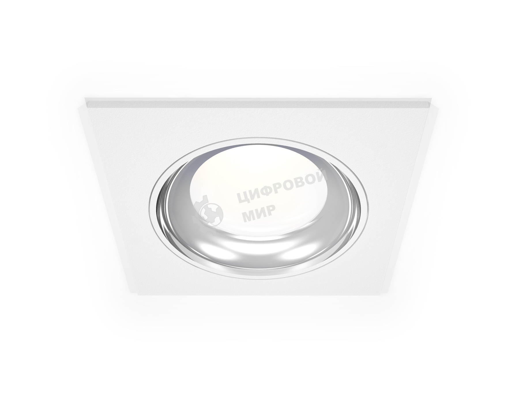 Комплект встраиваемого светильника Ambrella light XC7631061 SWH/PSL белый песок/серебро полированное MR16 GU5.3 (C7631, N7022)