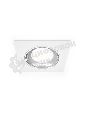 Комплект встраиваемого светильника Ambrella light XC7631061 SWH/PSL белый песок/серебро полированное MR16 GU5.3 (C7631, N7022)
