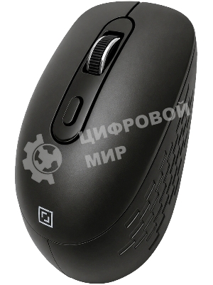 Мышь Оклик 417MW черный оптическая 3200dpi silent беспров. BT/Radio USB 6but (1677300)