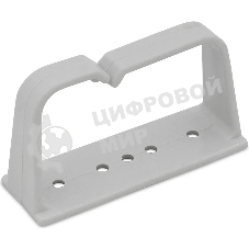 Организатор комм. шнуров Cabeus, 1HU, 75х28х42 мм (ВхШхГ), кольцевого типа, с отверстиями, пластик, серый