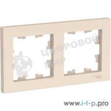 Рамка 2-м AtlasDesign универс. беж. SchE ATN000202
