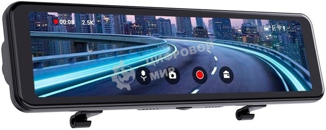 Видеорегистратор TrendVision CarPlay Mirror черный 2Mpix 2160x3840 2160p 150гр. MSTAR 8826