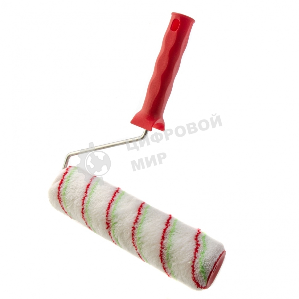 Валик Сибртех Эмали, 250 мм, ворс 12 мм, D 48 мм, D ручки 6 мм, полиамид, полиакрил