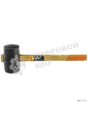 Киянка резиновая Sparta 680 г, черная резина, деревянная рукоятка