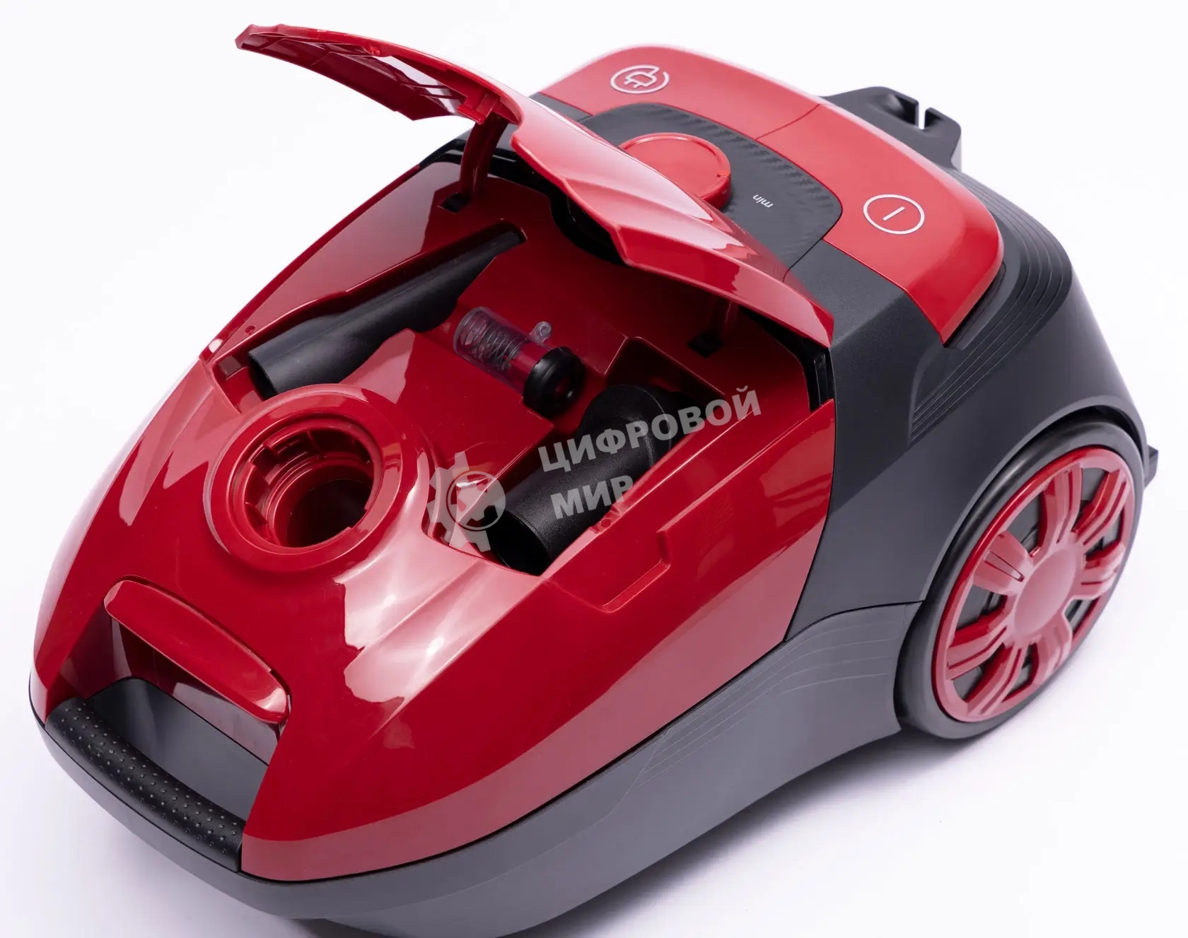 Пылесос Sharp ECKB19RR, красный/черный, 350/1900 Вт, уборка сухая, пылесборник мешок 2.3 л