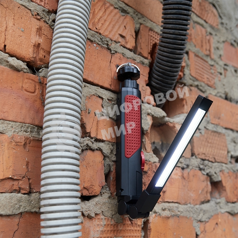 Фонарь автомобильный Rexant с регулировкой яркости, поворотным магнитом, индикатором зарядки и встроенным аккумулятором, USB-кабель в комплекте