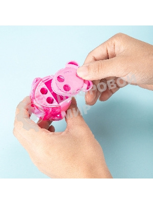 Точилка для карандашей ручная Deli Пингвин E0563, 2 отверстия, пластик, ассорти блистер