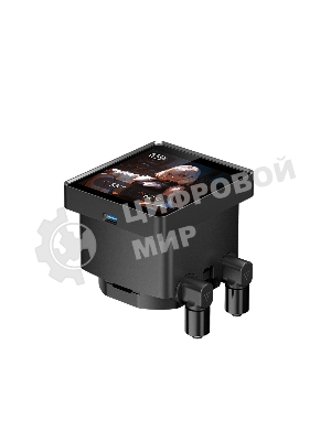 Система жидкостного охлаждения PCCooler DT360 ARGb Display BK (300W, 360мм, LED temp., черный, ARGb/Fans: 3x120мм, 83.83CFM, 3000RPM/Pump height 62мм, 15dBA, 2600RPM, Rad thickness 27мм/S: 1851, 1700, 1200, 115X, AM5, AM4)